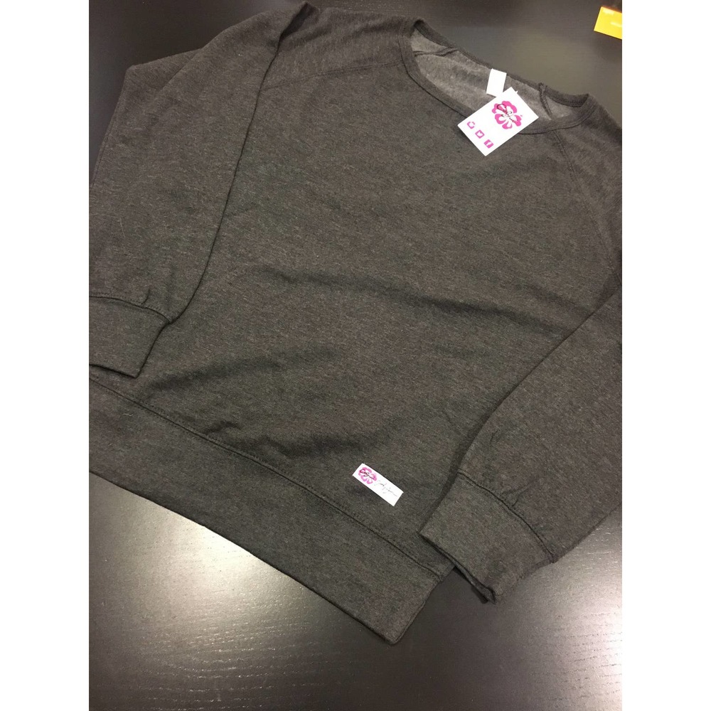 Charcoal Crew Neck Pullover Sweatshirt